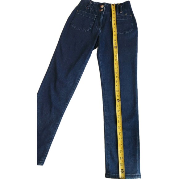 Anthropologie Maeve NWT Size 26 High Rise Slim Ankle Jeans Dark Wash Stretch - Picture 2 of 13